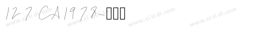 127 CA1978字体转换